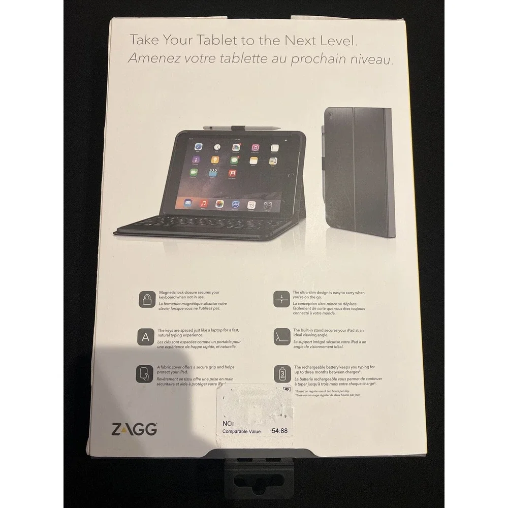 ZAGG MESSENGER BLUETOOTH KEYBOARD FOLIO FOR - IPAD 9.7 - PRO 9.7 - AIR 2